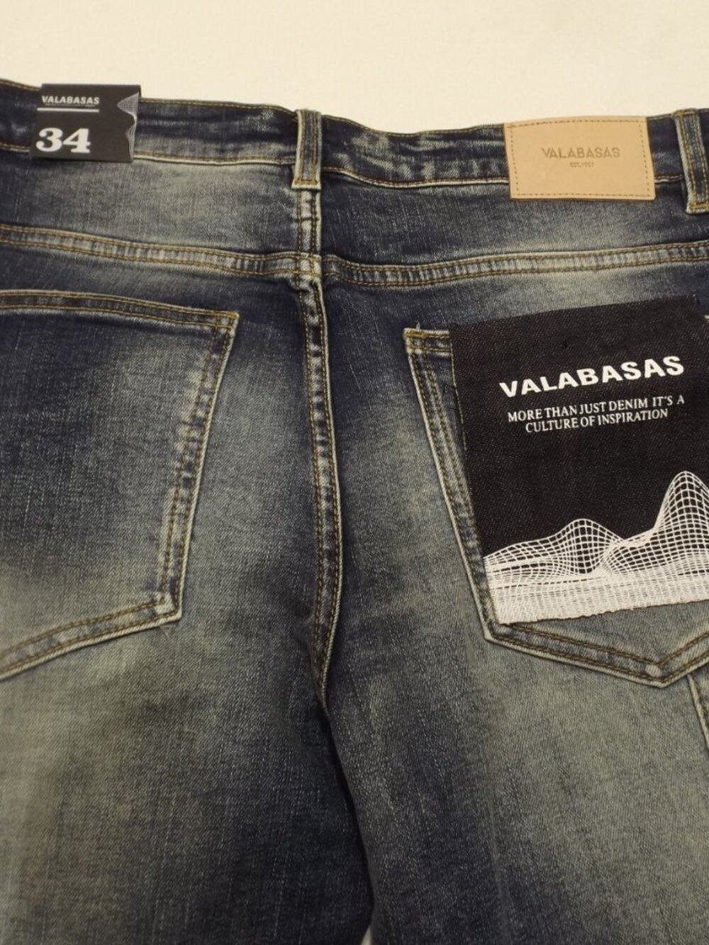 Valabasas Mr Extendo Super Stacked Flare Jeans Black Men’s 34 Carpenter NWT Y2K